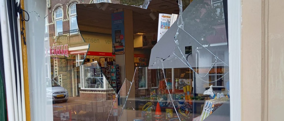 Vandalisme in dorpscentrum