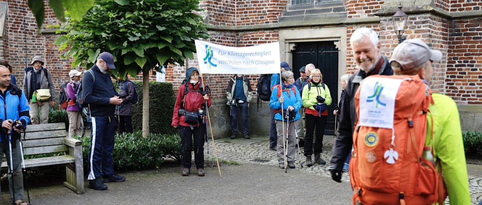 Klimaatpelgrims in Borne