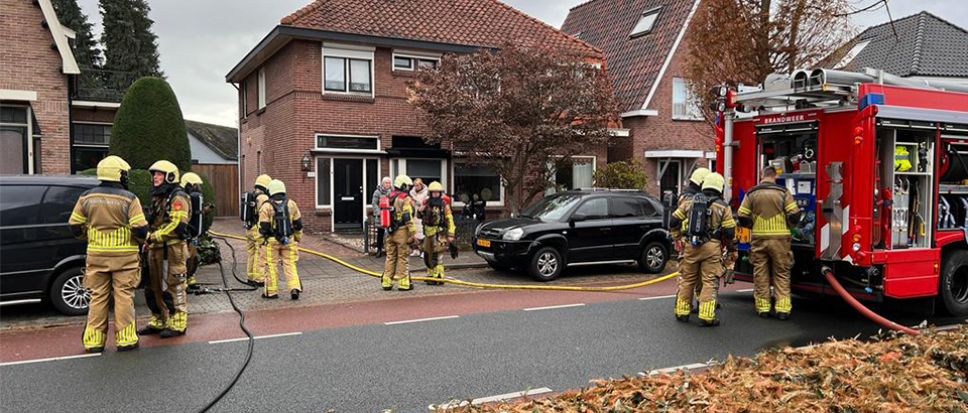 Brand in schuurtje aan Grotestraat