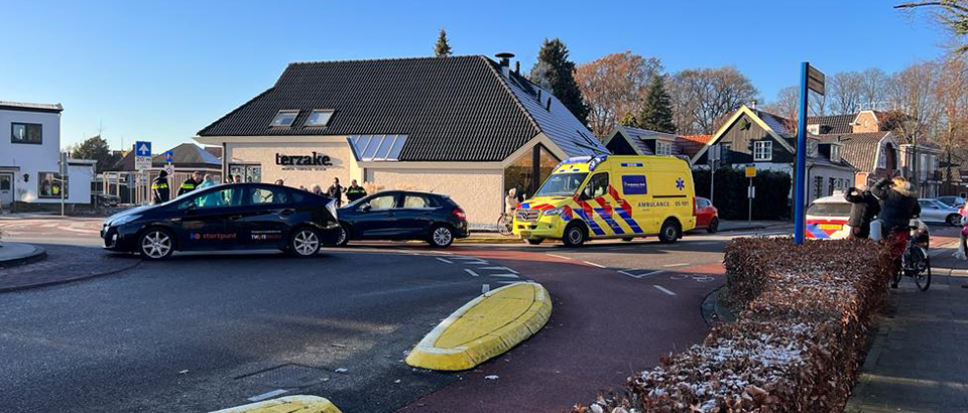 Ongeval op rotonde Witte Huis