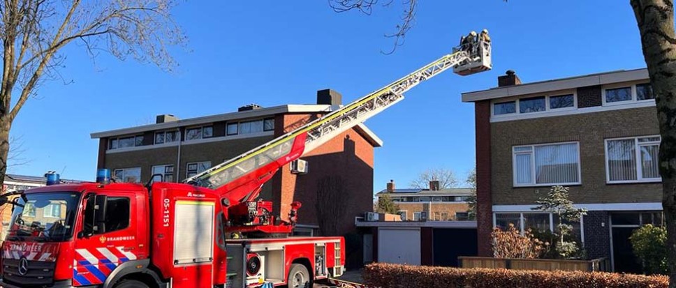 Schoorsteenbrand aan Van Heemskerkstraat