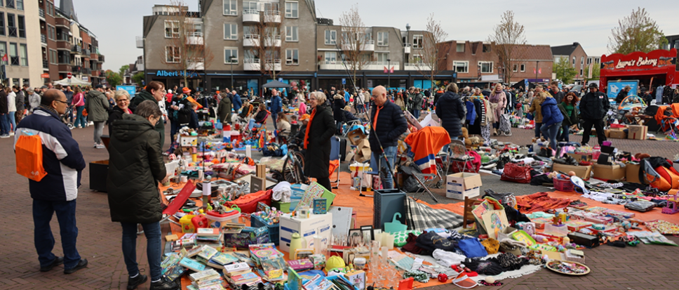 Oranjefeest vooral op de kleedjes gevierd