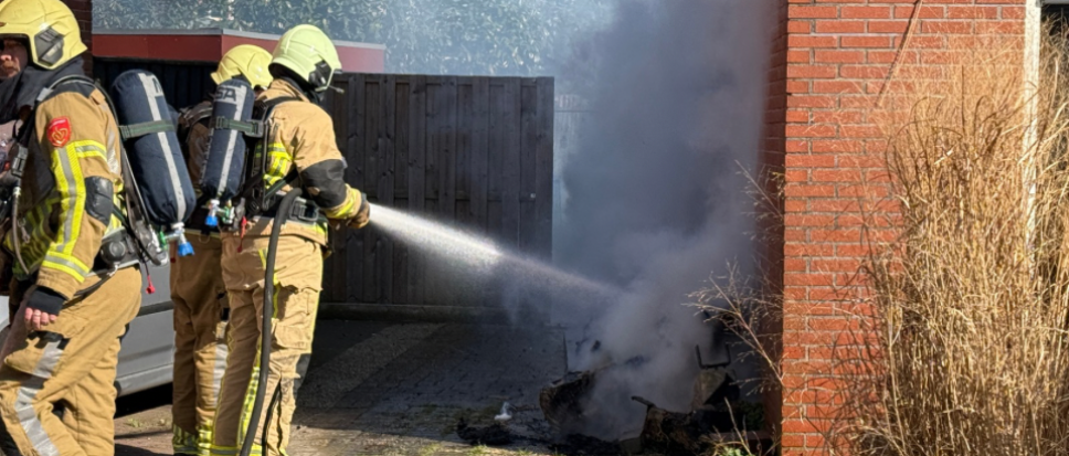 Brand aan de Europastraat snel onder controle