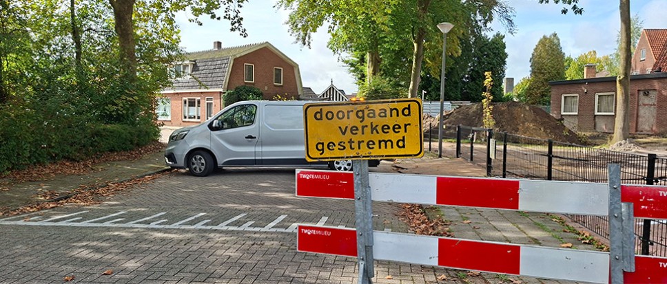 Tichelweg afgesloten voor doorgaand verkeer