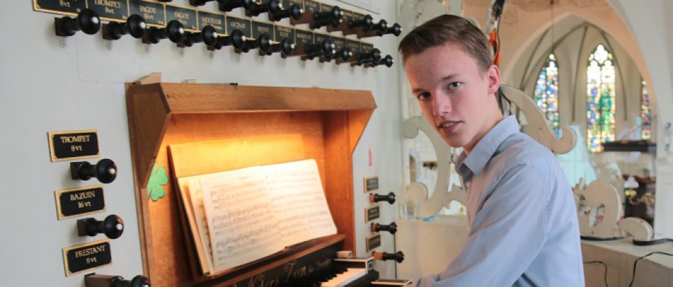 Orgeltalent Maarten Wilmink in Streekmarktconcert