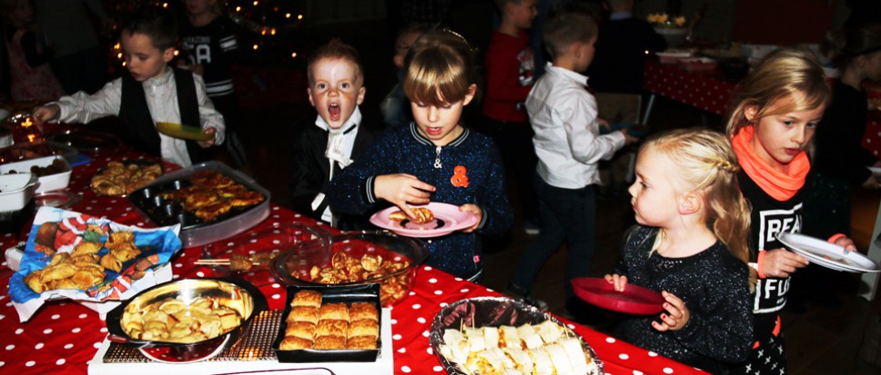 Een kerstbuffet vol wereldse hapjes