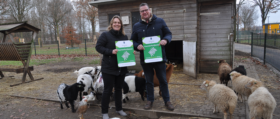 Liever geen vuurwerk bij het dierenparkje