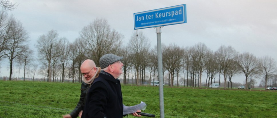 Jan ter Keurs geëerd met eigen pad