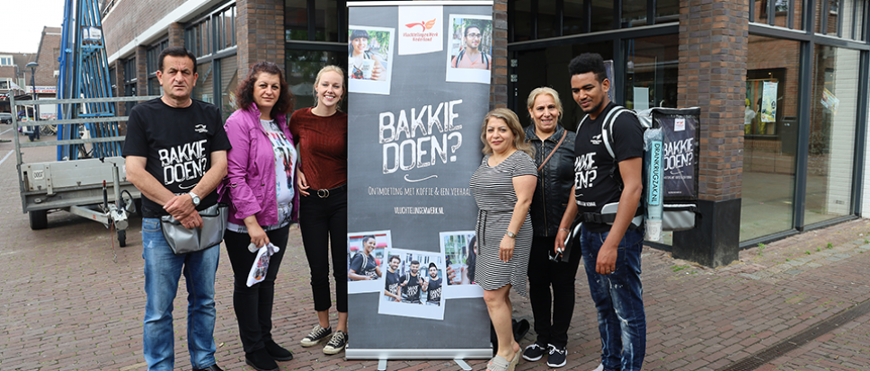 Bakkie doen met vluchtelingen