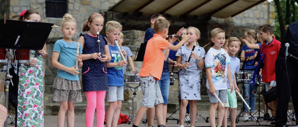 Vermakelijk concertje onder etenstijd