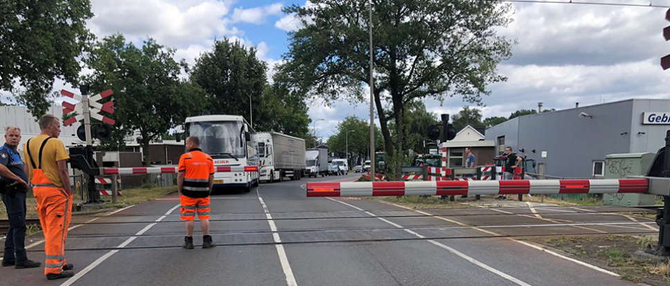 Overwegstoring aan de Oonksweg