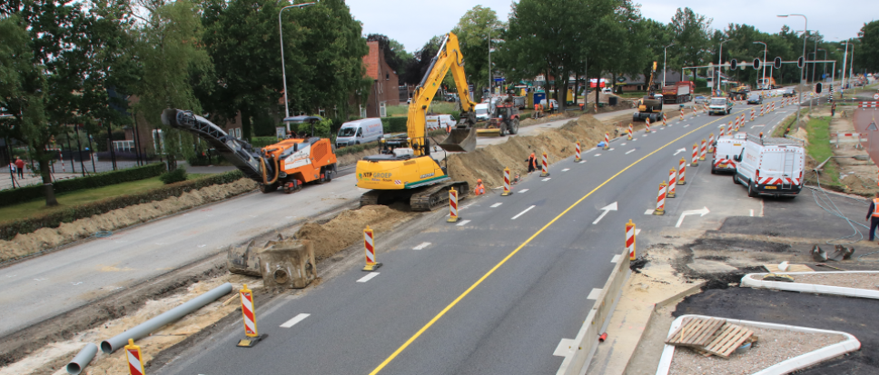 Werkzaamheden kruising verlopen voorspoedig
