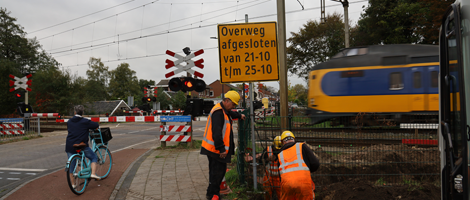 Spoorwegovergangen tijdelijk gesloten