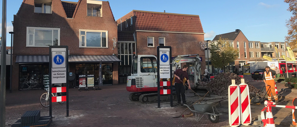 Voetgangersportalen bij het Rheineplein