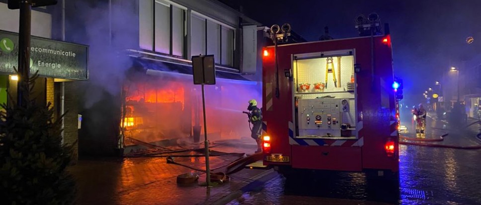 Uitslaande brand bij Erica Bloemen