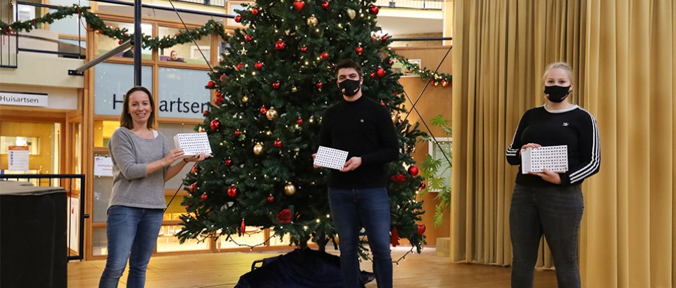 Kerstkaarten voor bewoners Dijkhuis